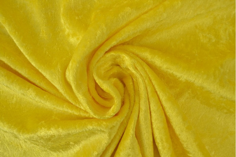 Velours de panne geel