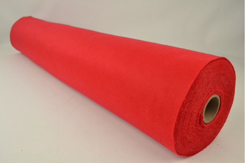 Vilt 1 mm rood, rol