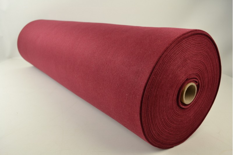 Vilt 3 mm bordeaux, rol