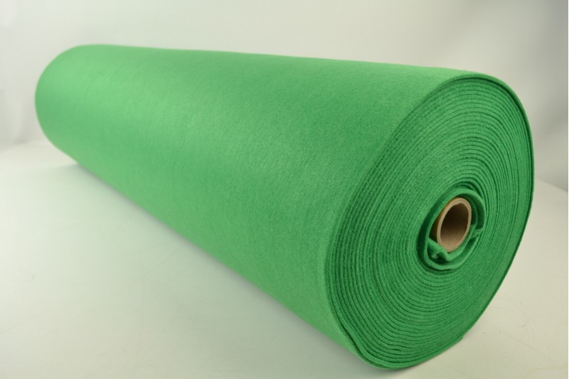 Vilt 3 mm groen, rol