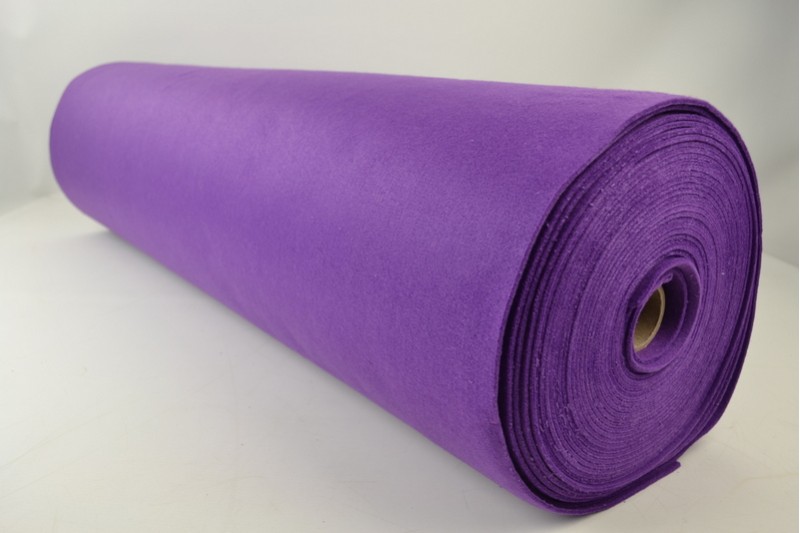 Vilt 3 mm paars, rol