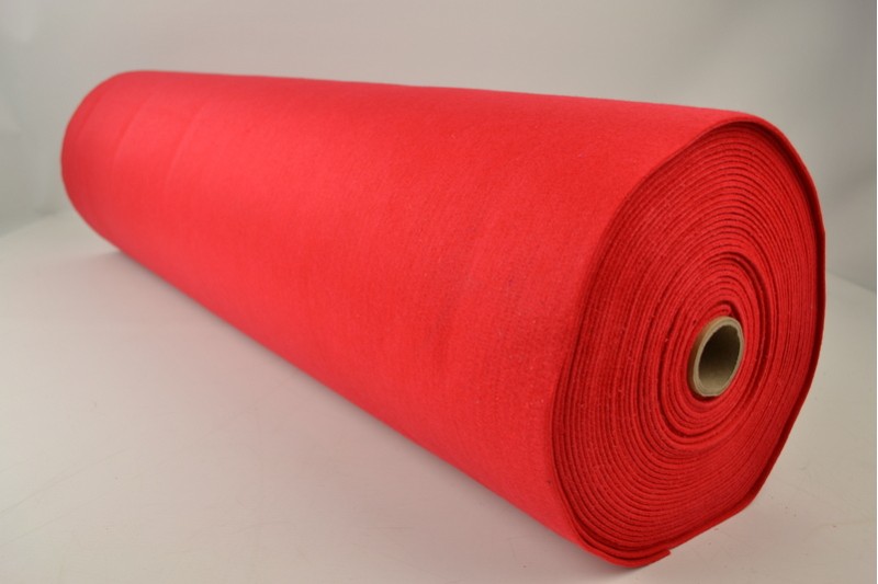Vilt 3 mm rood, rol