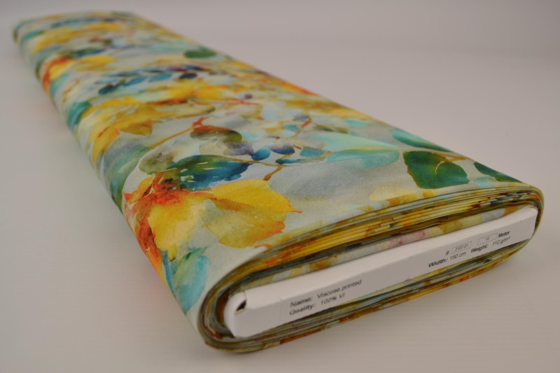 Viscose print 2107-01, rol