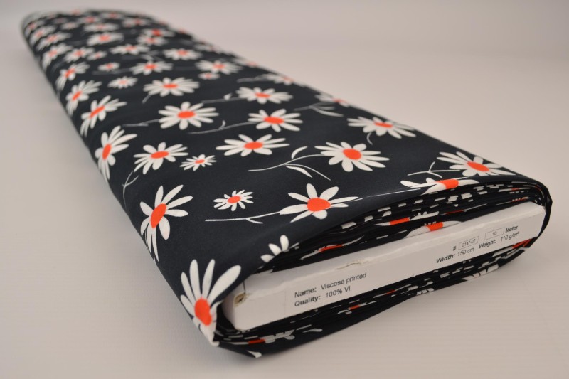 Viscose print 2147-02, rol