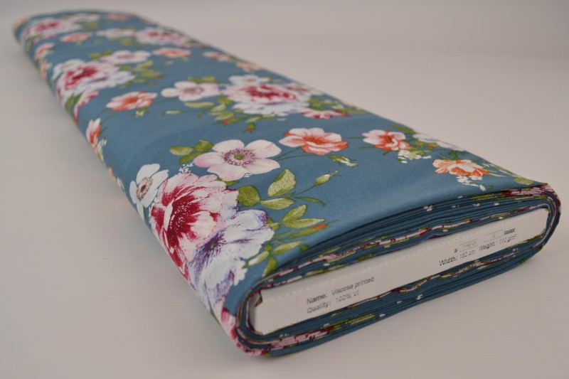 Viscose print 71187-01, rol