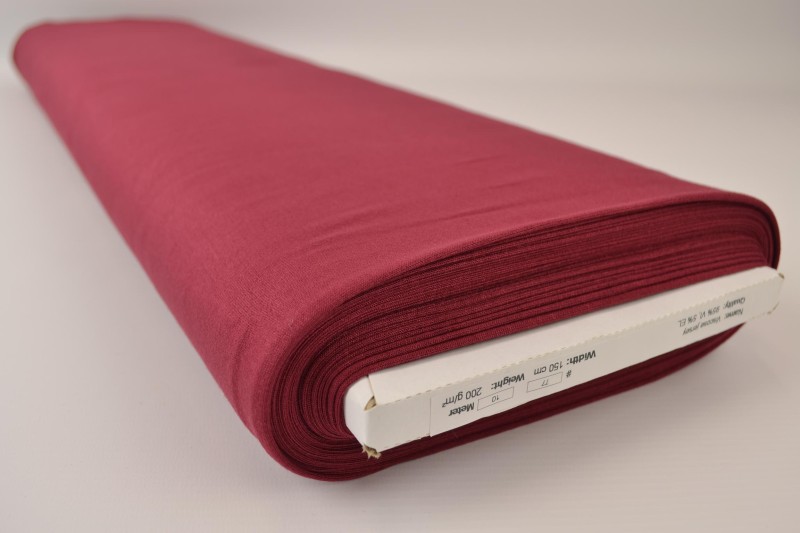 Viscose tricot bordeaux, rol