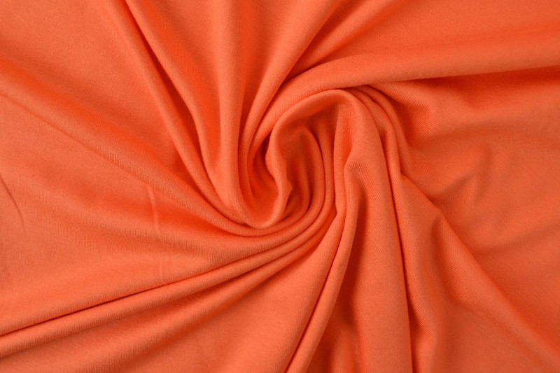 Viscose tricot donker oranje