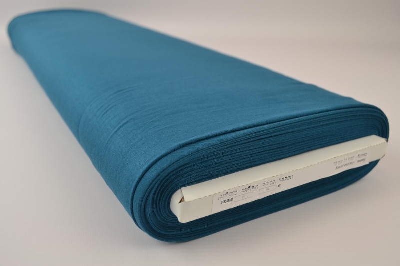 Viscose tricot donker petrol, rol