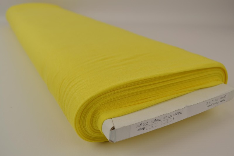 Viscose tricot geel, rol