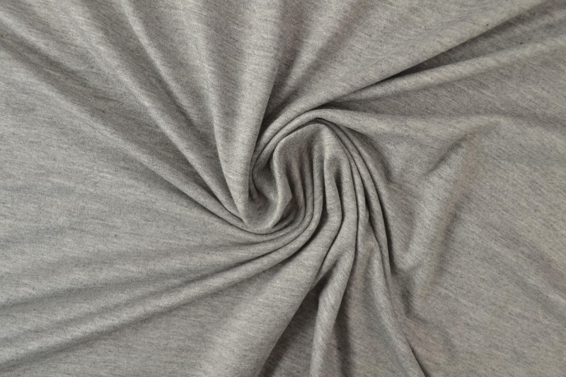 Viscose tricot grijs melange