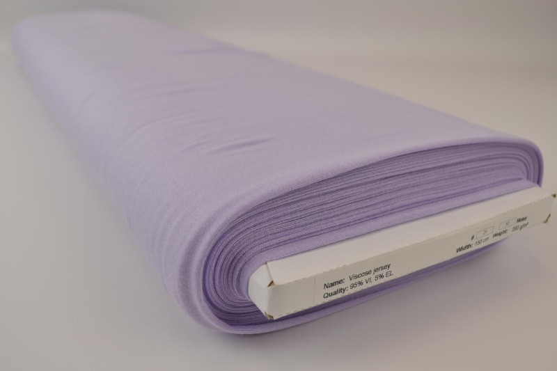 Viscose tricot lavendel, rol