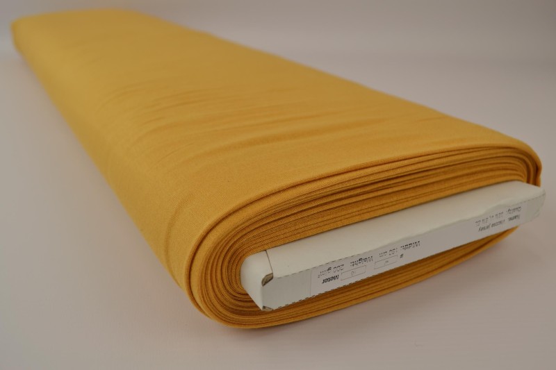 Viscose tricot okergeel, rol