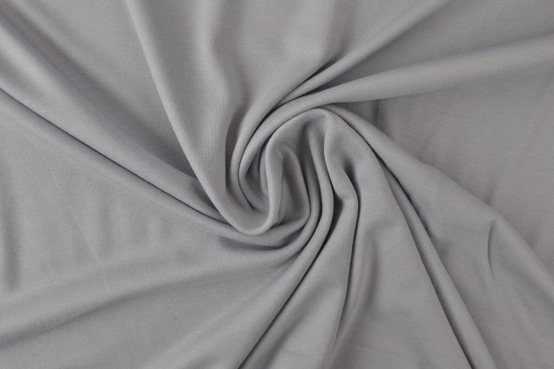 Viscose tricot zilvergrijs