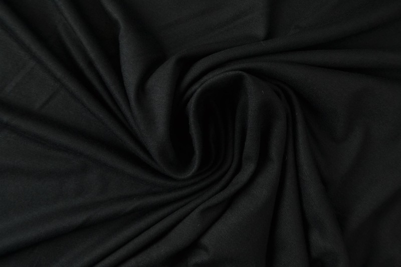 Viscose tricot zwart