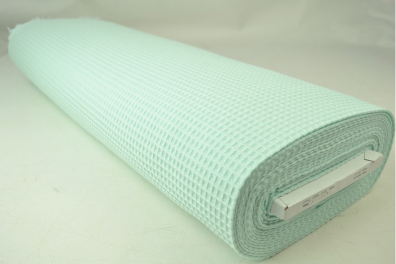 Wafelstof licht mint, rol