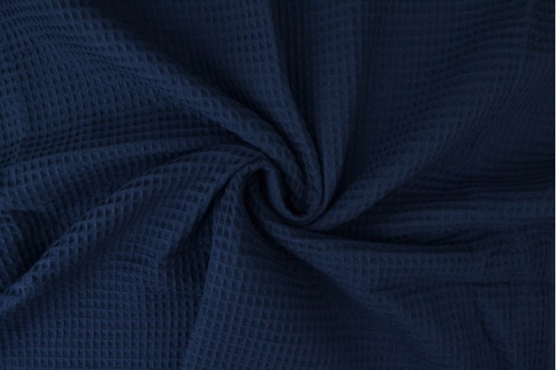 Wafelstof navy