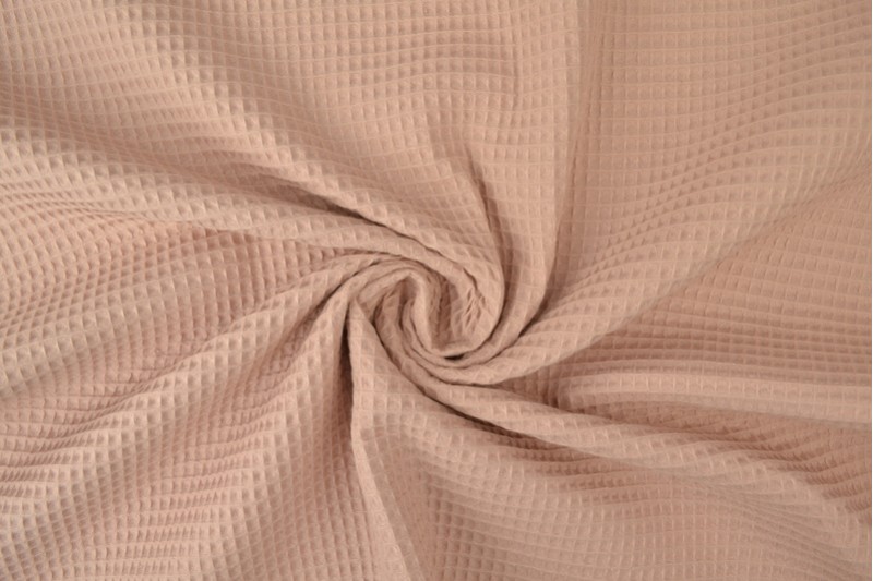 Wafelstof oud roze