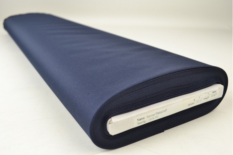 Waterdichte canvas navy, rol