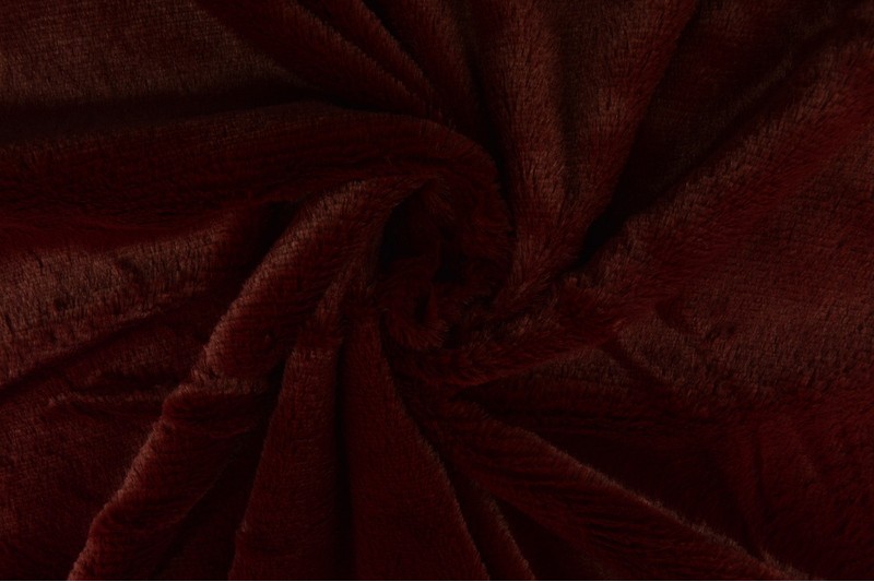 Zachte bont bordeaux